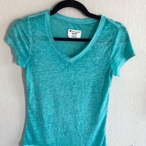 Turquoise athletic tee